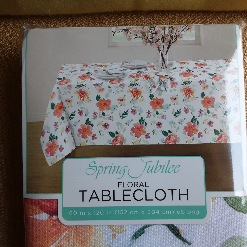Spring Jubilee Floral Table Linen | New! 60x120"